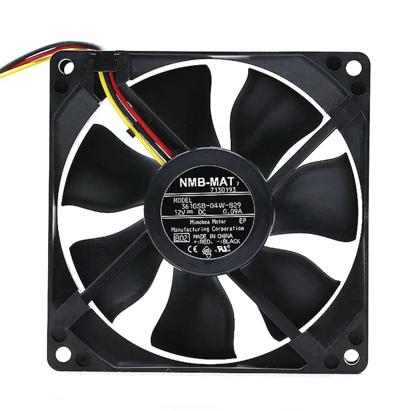 new 3610SB-04W-B29 12V 0.09A Ultra-Quiet 9225 90mm Power Supply PC Case cooling fan for NMB