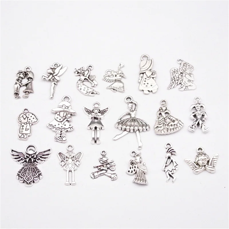 18 шт. винтажные Подвески Ангел из цинкового сплава | Дом и сад