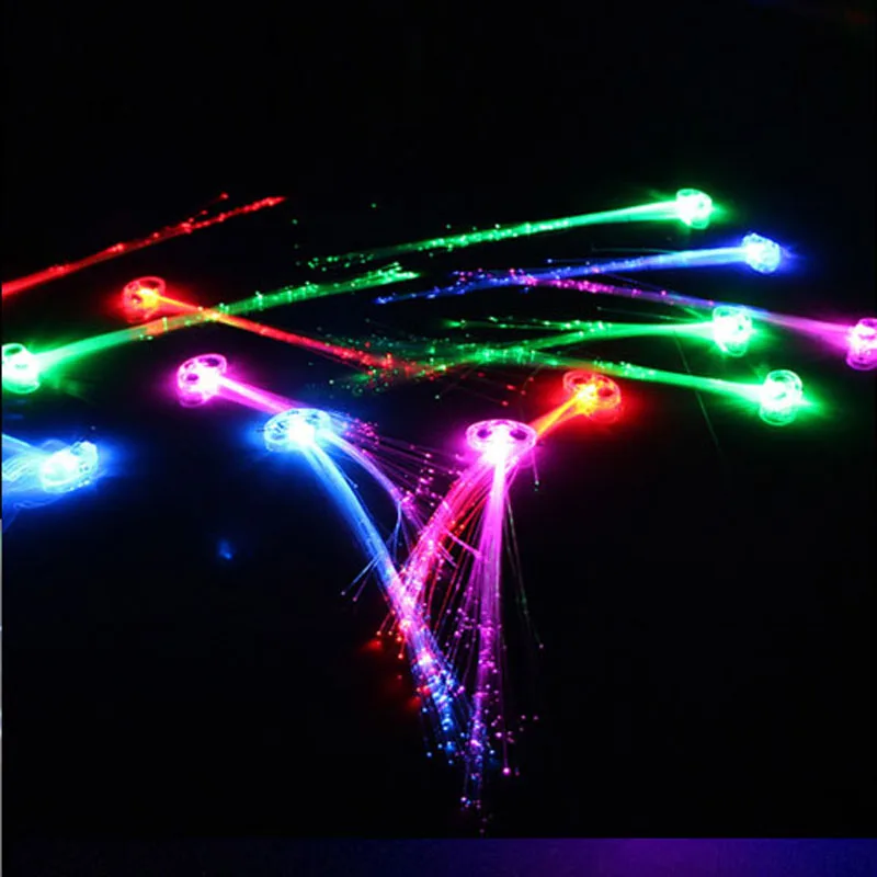 30 шт. заколка для волос светящаяся волоконно оптический светодиодный головной