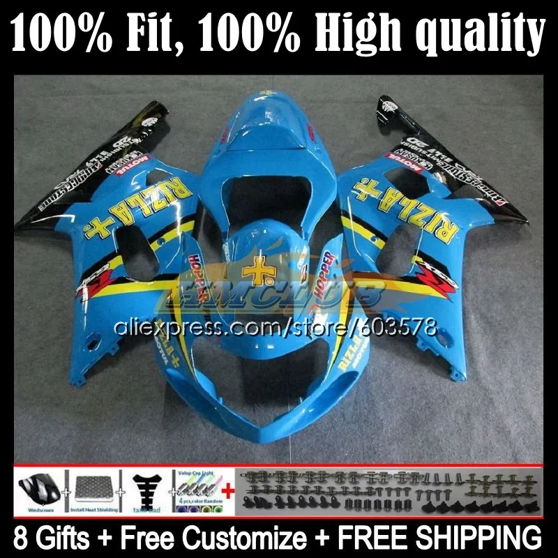 

Инъекция OEM для SUZUKI GSXR-600 K1 GSXR 600 750 GSXR-750 3CL.36 GSXR600 01 02 03 GSXR750 2001 2002 2003 обтекатели Hot RIZLA