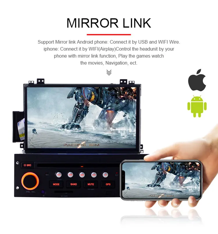 TOPBSNA 7 дюймов Автомобильный dvd-плеер Android 10 для Citroen C5 gps навигация 1 Din автомагнитола мультимедиа Wifi стерео RDS головное устройство аудио