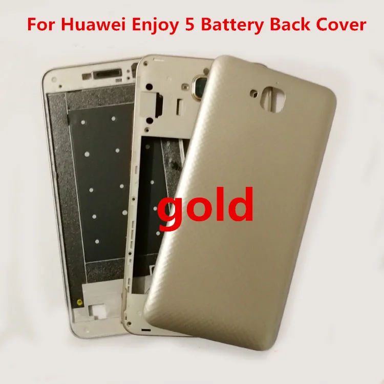 Gift+5.0"New Housing For Huawei Enjoy 5 Battery Back Cover Rear Housing +front frame+middle frame Battery Door Chassis shell Cov