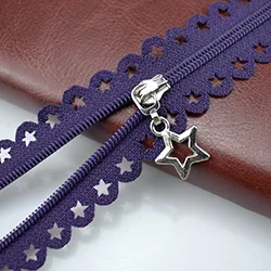 10 шт. Meetee 3#25 см Красивые закрытые нейлоновые молнии для DIY сумка портновский пошив ремесло аксессуары для одежды 18 цветов A1-3 - Цвет: 7 purple