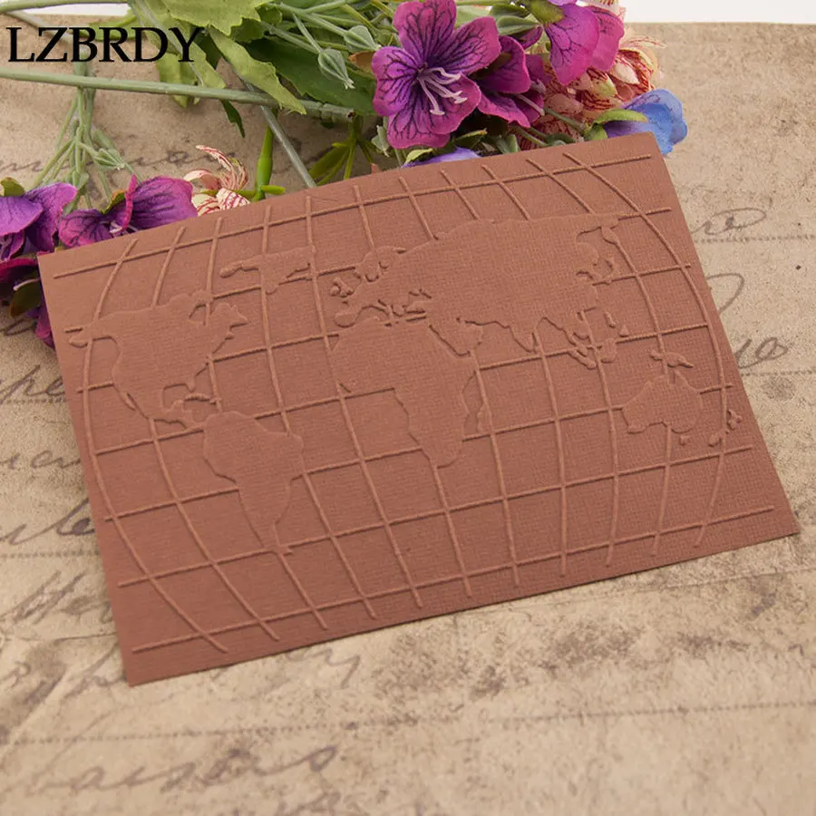 Новинка 2019 пластиковая Фотокарта с изображением глобуса для скрапбукинга