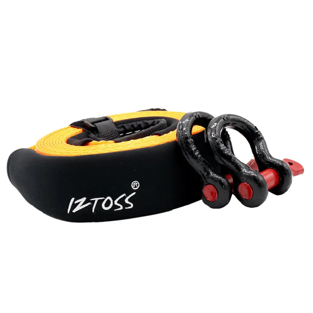 

Car Tow Cable Towing Strap Rope with Hooks Heavy Duty 5 meters / 16 ft