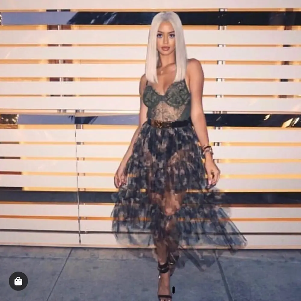 Женские Прозрачные юбки adfндс пикантные свободные до щиколотки с высокой талией