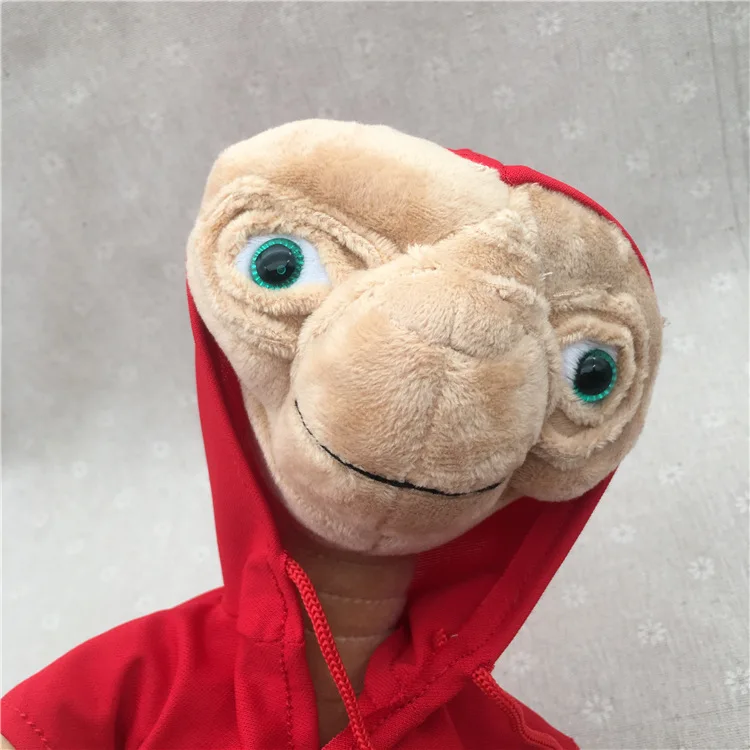 

30CM E.T Alien Stuffed Plush Doll Toy ET the Extra-Terrestrial Doll With Red Hoodie Baby Dolls Kids Birthday Gift Ship Today