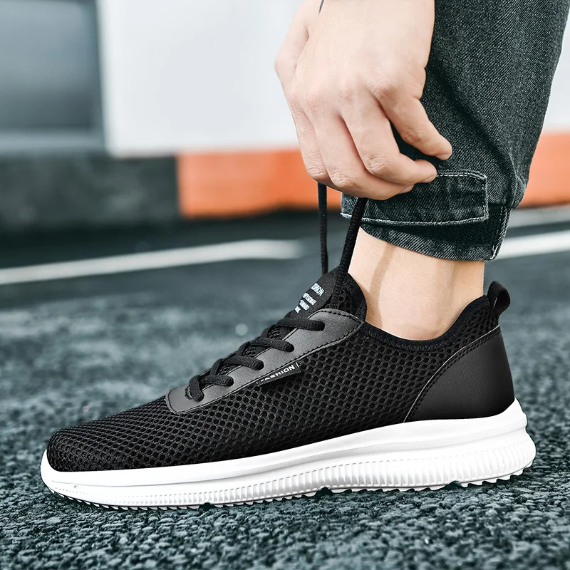 

Men Running Shoes Mesh Sport Shoes Lace-up Lightweight Comfortable Breathable Walking Shoes Large Size US 14