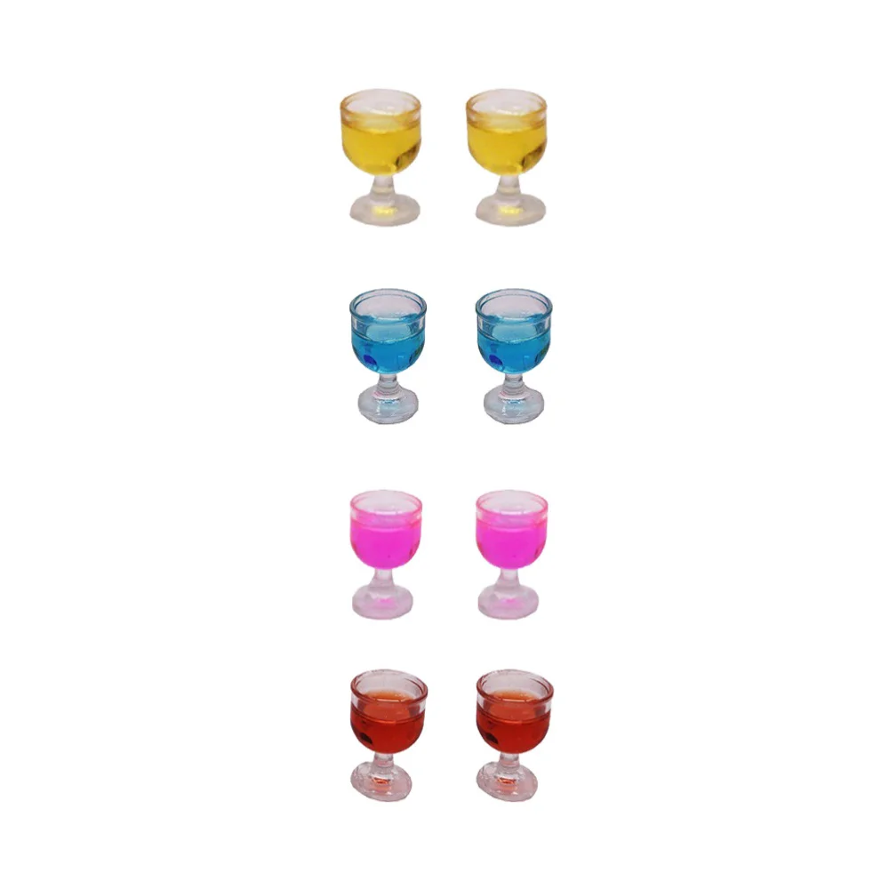 

8Pcs Mini Beer Cups Mini Decors Small House Accessories Miniature Cups