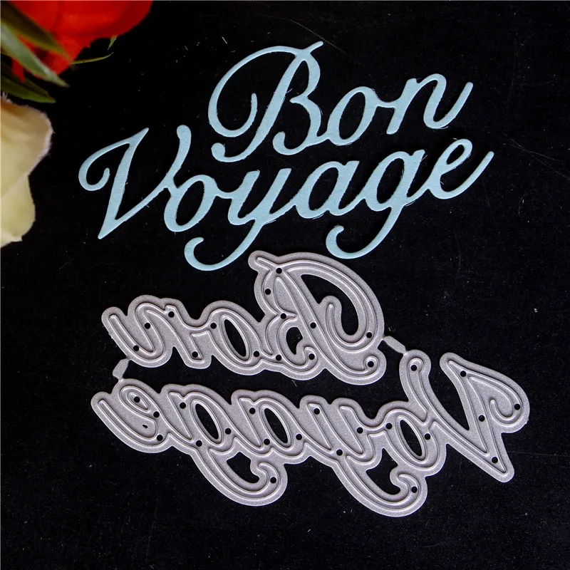 Французское слово металлические режущие штампы для скрапбукинга Diy высечки
