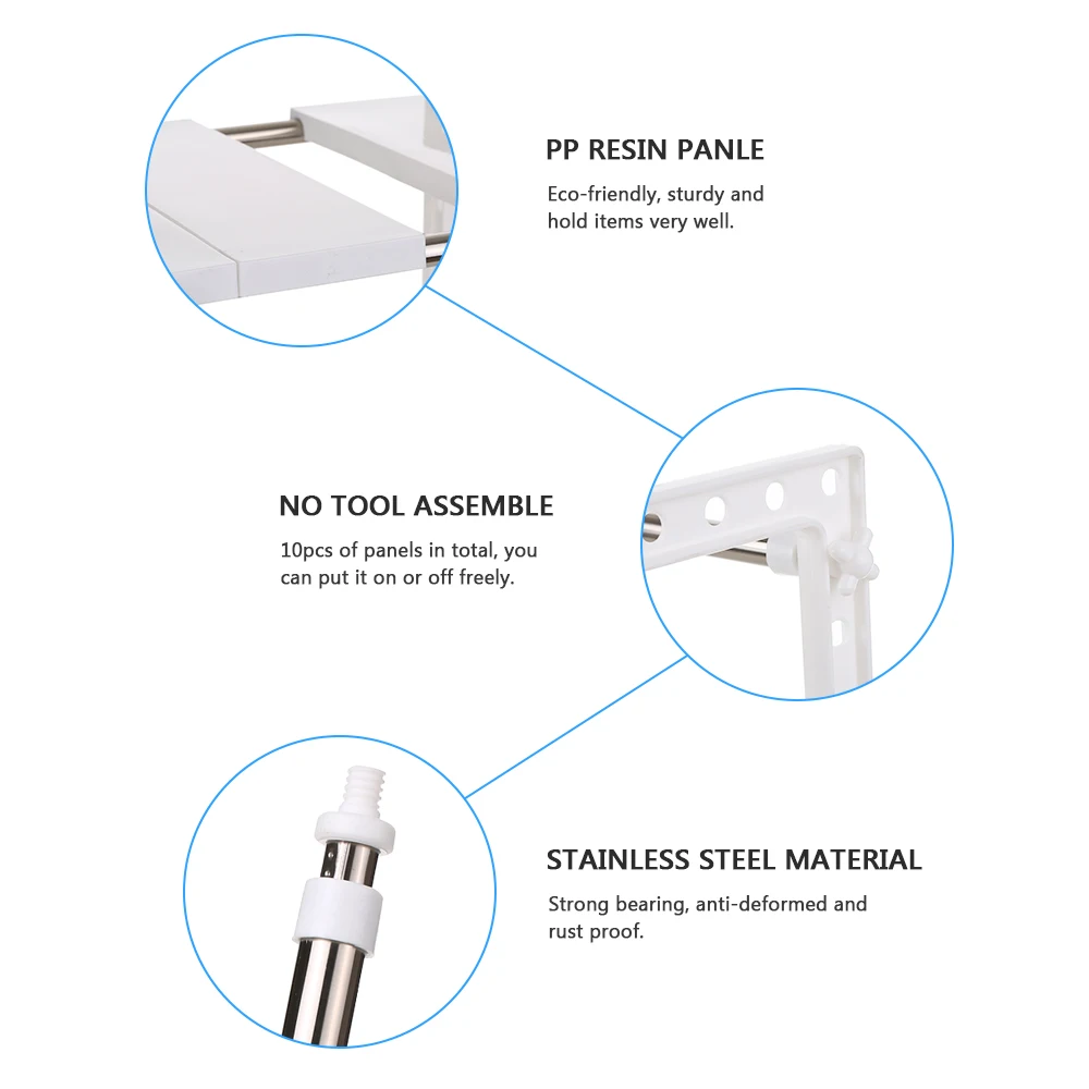 

2-tier Under Sink Storage Rack Expandable Shelf Storage Organizer Adjustable Stainless Steel For Kitchen Office Bathroom Storage