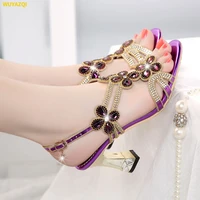 wuyazqi fashion womens shoes high heels rhinestone sandals womens crystal diamond fish mouth sandals sexy womens sandals q8