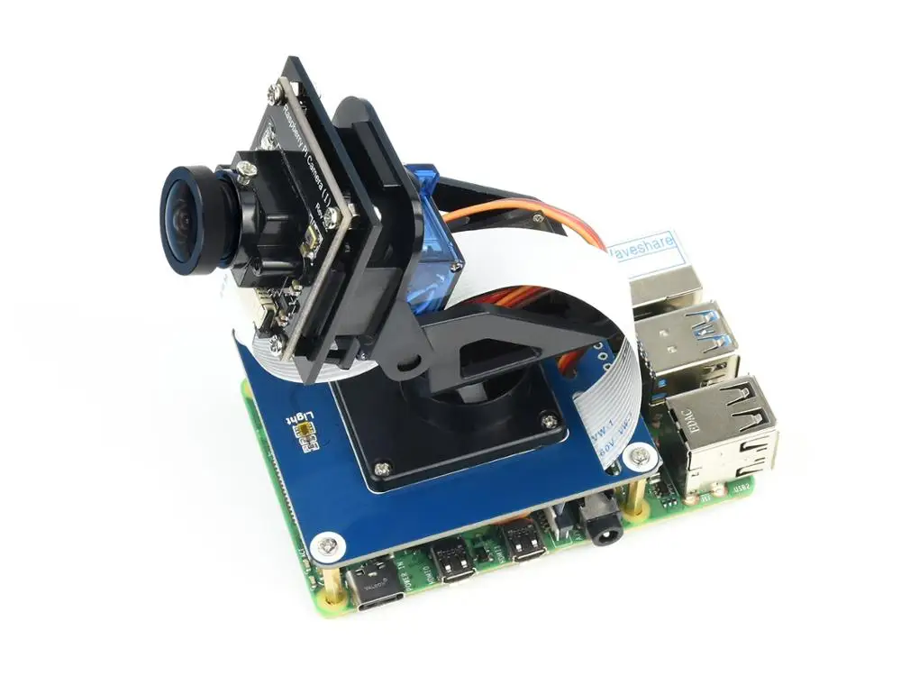 Панорамная наклонная плата Raspberry Pi расширения PTZ с двумя степенями свободы