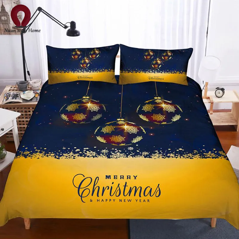 3D Рождественский Комплект постельного белья белая Рождественская елка