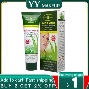 Отбеливающий отшелушивающий крем AICHUN с алоэ вера и витамином C, гель для лица и тела, 100 г