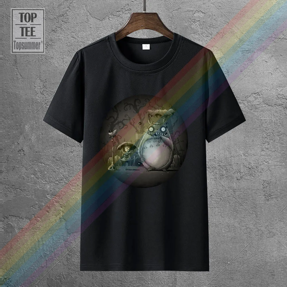 

Men T Shirt Personalized My Creepy Neighbor Totoro Tim Burton Tees Funny Funny T Shirt Novelty Tshirt Women