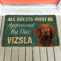 3d must be approved by our vizsla custom doormat non slip door floor mats decor porch doormat