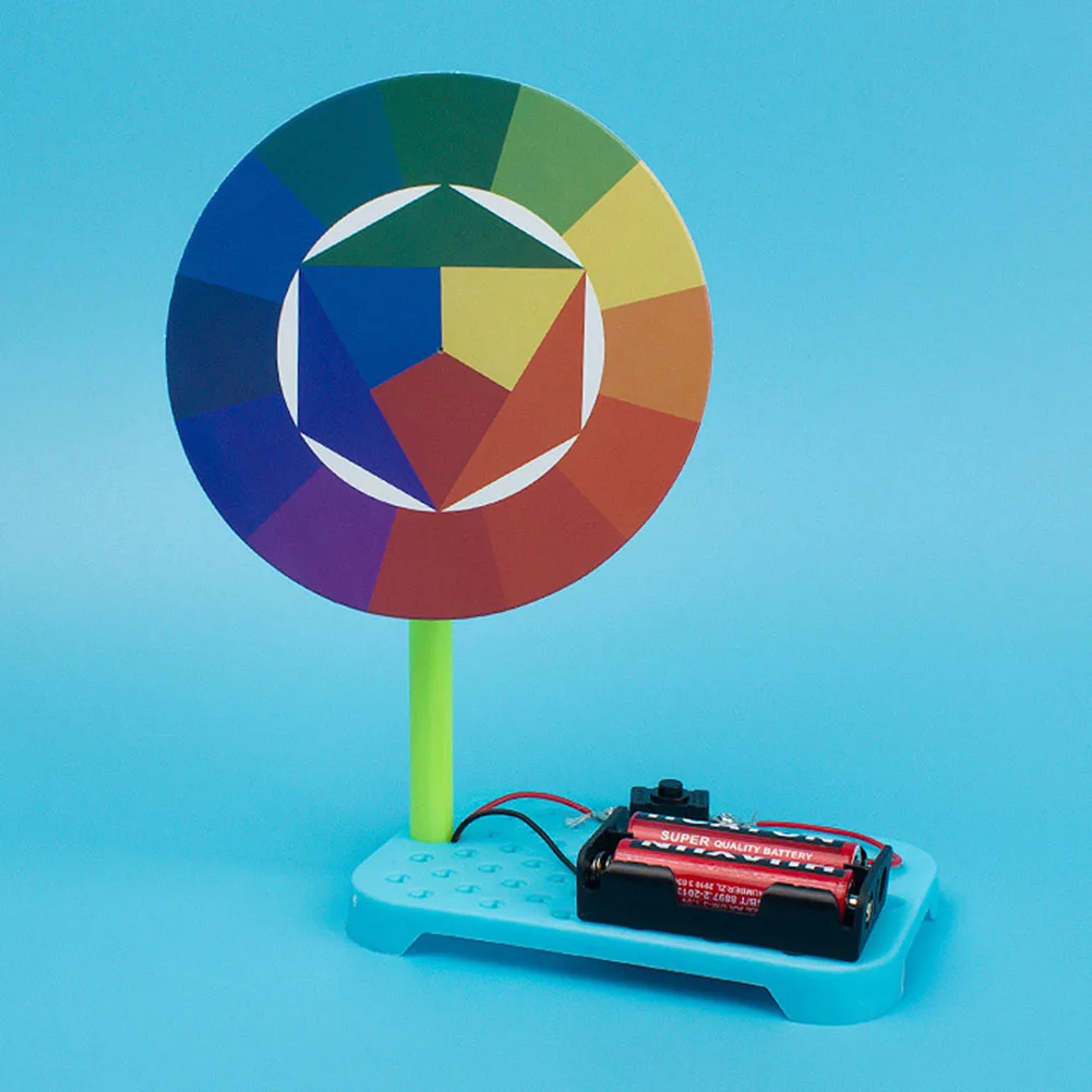 Обучающие школьные проекты развивающие оборудование Newton Seven-color Plate DIY физический