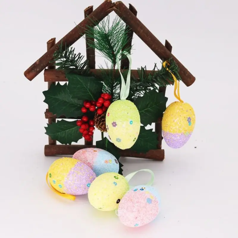 

6Pcs/Set Colorful Foam Easter Eggs Gadget Decor Wedding Party Crafts Ornaments