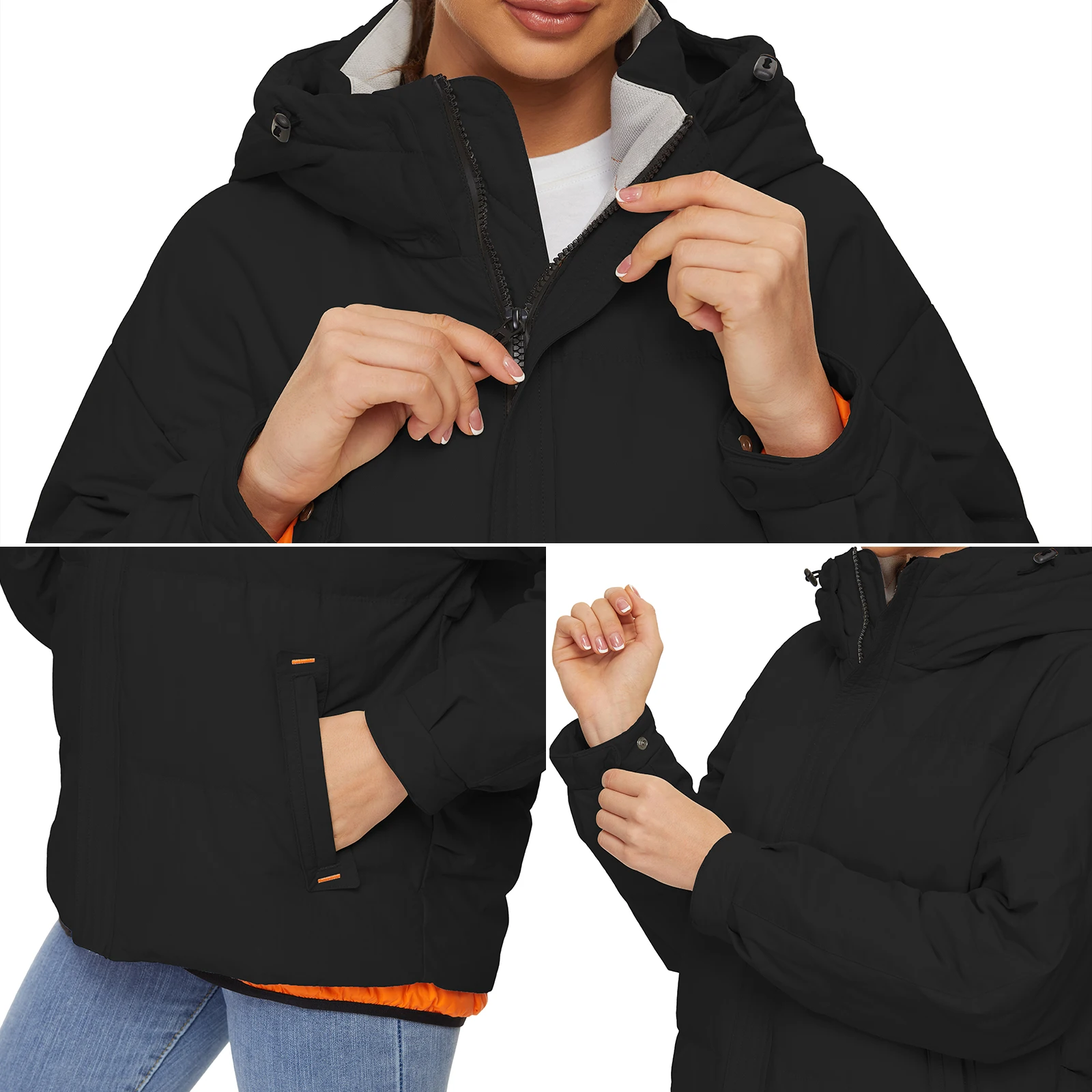 WYBLZ Warm Parka Winter Jackets Women Thicken Hooded Cotton Padded Coats 2021 Loose Puffer Parkas Ladies Oversize Outwear New