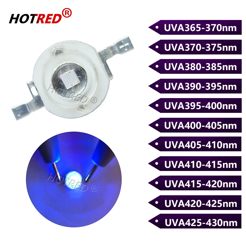 

HotRed 3W UV LED светодиодные лампы