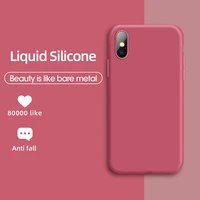asina silicone case for iphone x xs max xr original liquid silicone plain color clear bumper for iphone 6 6s 7 8 plus coque capa