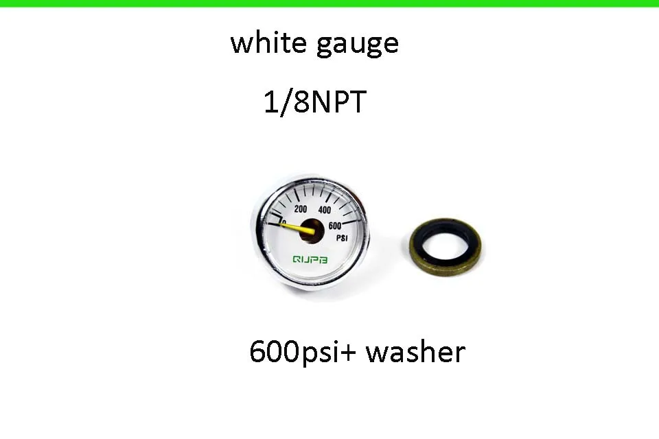 600PSINP WASHER PCP Пейнтбол ВВС высокого давления Манометр 300psi/600psi/1000psi/1200psi - Color: 600PSINP WASHER