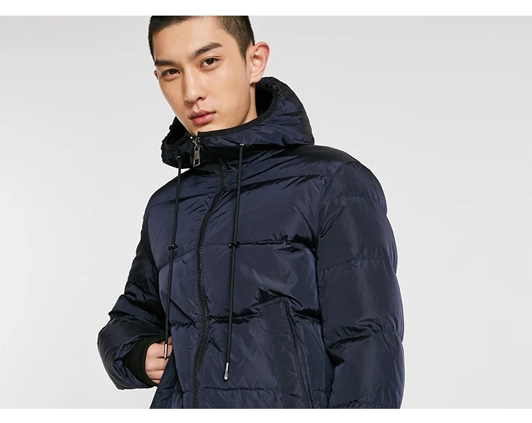 JackJones мужской модный Повседневный пуховик с капюшоном короткая парка пальто мужская одежда 218412509