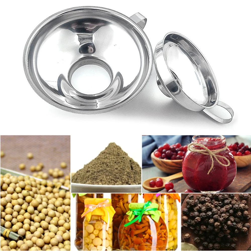 Воронка Из Нержавеющей Стали с широким ртом для консервирования Кухонные