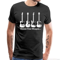 t shirt men band tees electric guitar print tops t shirt simple hip hop streetwear fabric camisa
