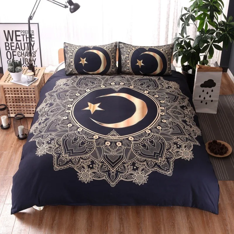 

Home Textile Tropical Style Bed Cloth 3D Print Dreamcatcher Bed Linen Pillowcase Quilt Duvet Cover Set Adult Bedding Sets
