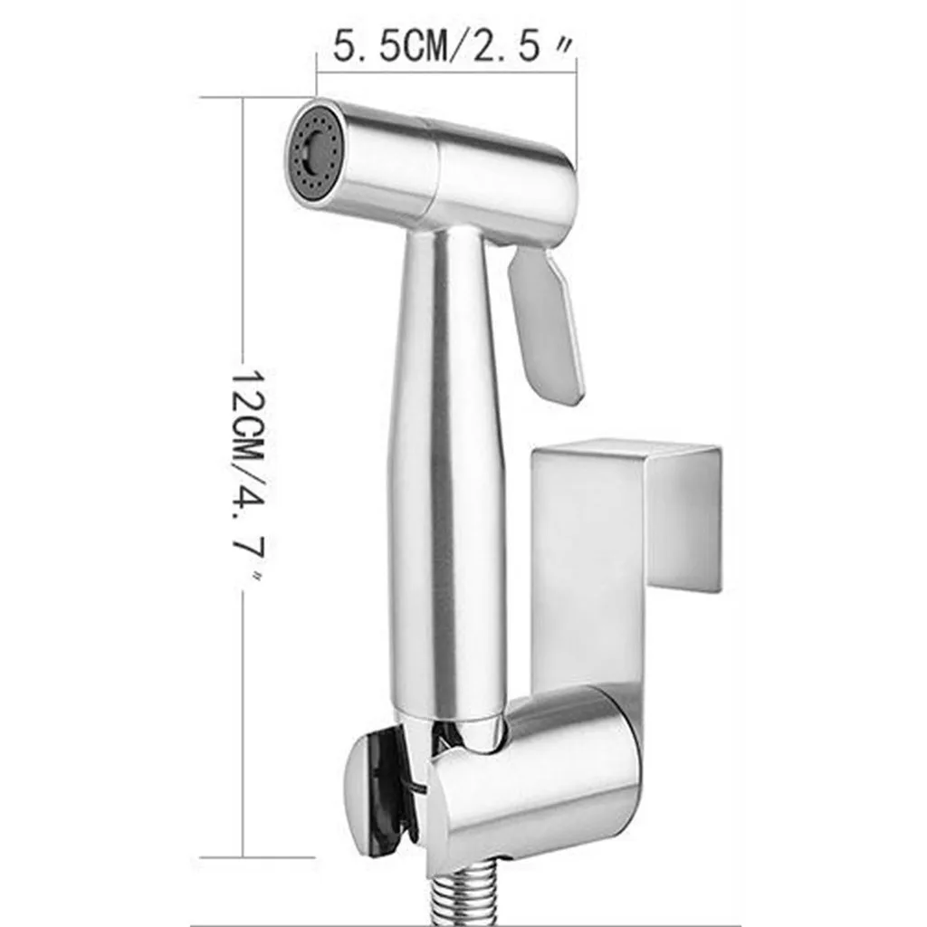 

Bidet spray head stainless steel toilet mate spray gun booster set hot sale durable toilet handheld stainless steel bidet T7