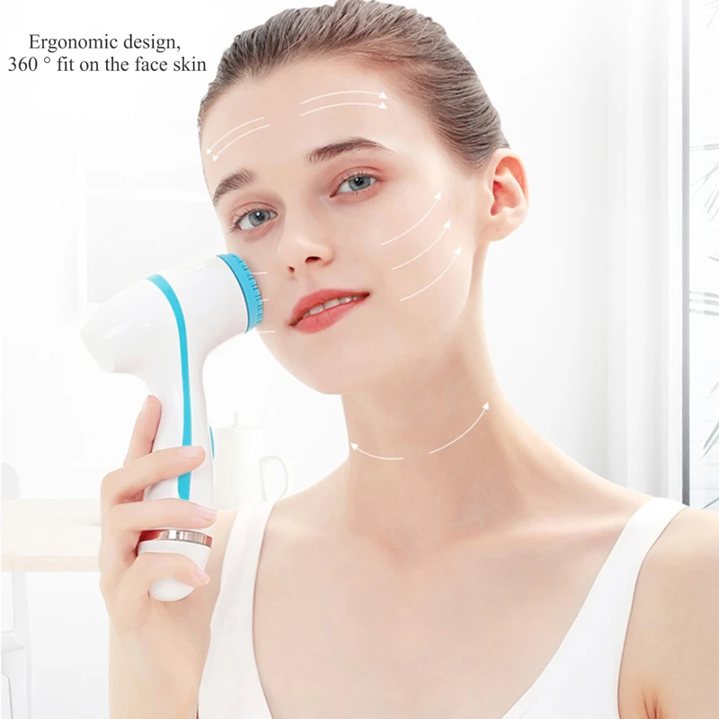 Facial Cleansing Brush Sonic Nu Face Rotating Brush Set Galvanica Facial Spa System Deep Cleansing Skin Blackhead Skin Care