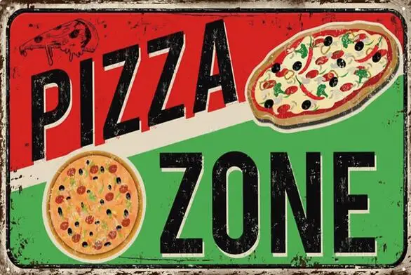 

Лот стиль на выбор пицца винтажный Ретро художественный шелковый постер домашний декор для стен