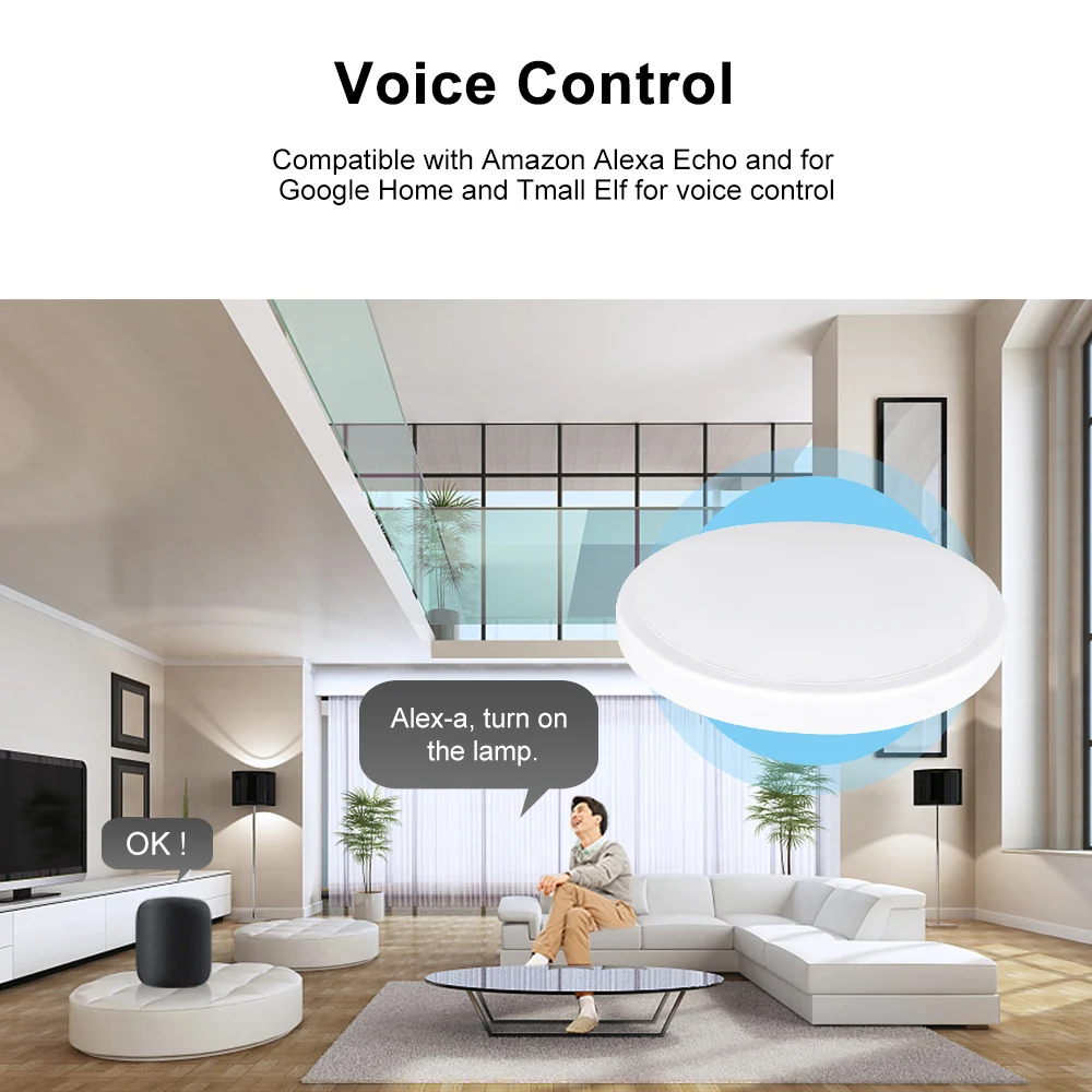 Смарт WI FI потолочный светильник светодиодов облако интеллект дистанционного