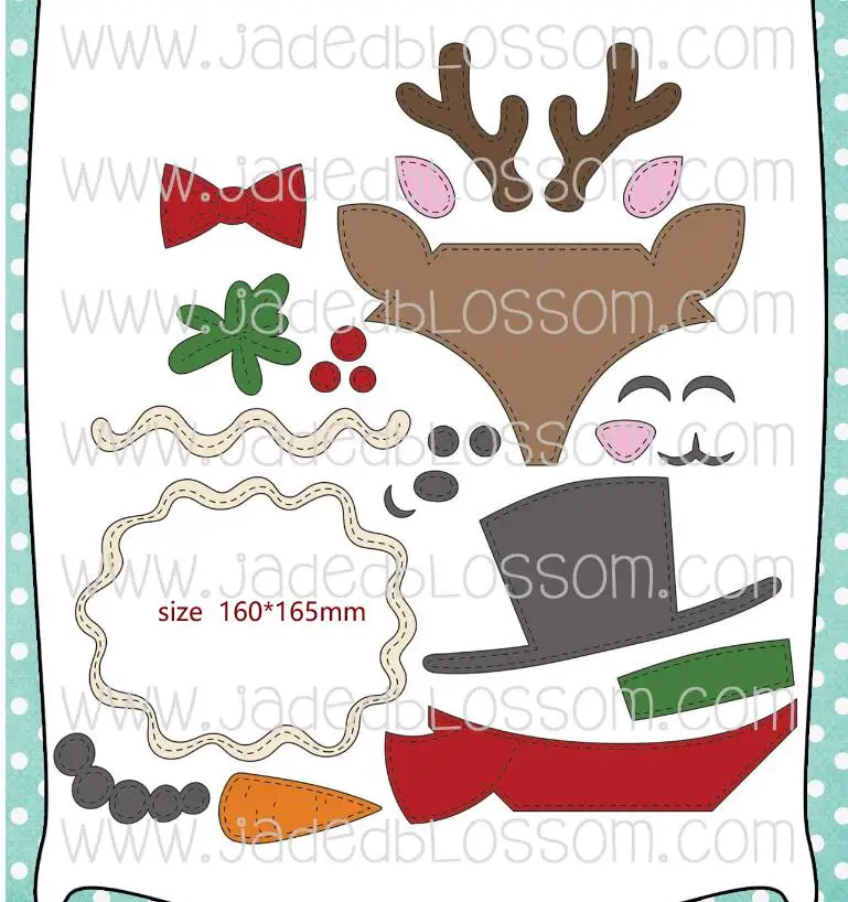 

Metal cutting dies Xmas Add Ons 2 mold card Scrapbook paper craft knife mould blade punch stencils