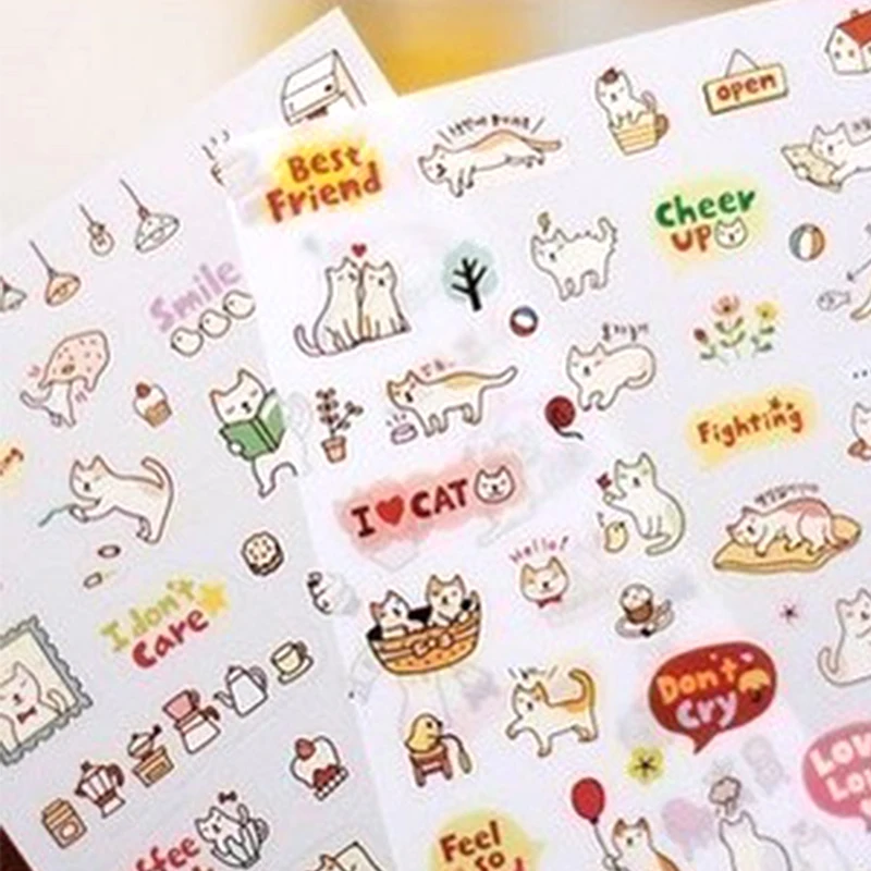 Горячая продажа креативные канцелярские принадлежности милый кот Декоративные