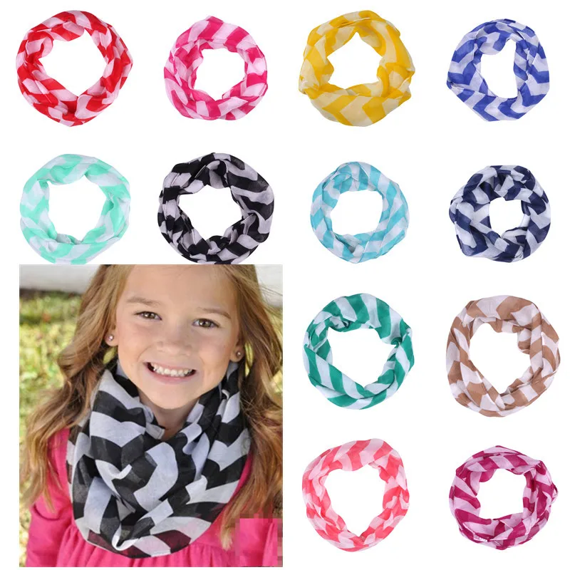 Шарф кольцо детский с принтом Волна 16 цветов|ring scarf baby|kids ring scarfinfinity |
