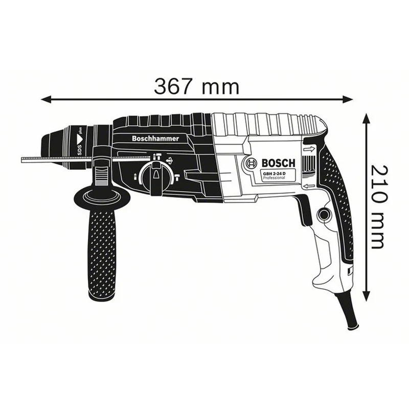 Bosch GBH2-24 RE 790 Вт электродрель электрический молоток промышленный легкий ручной |