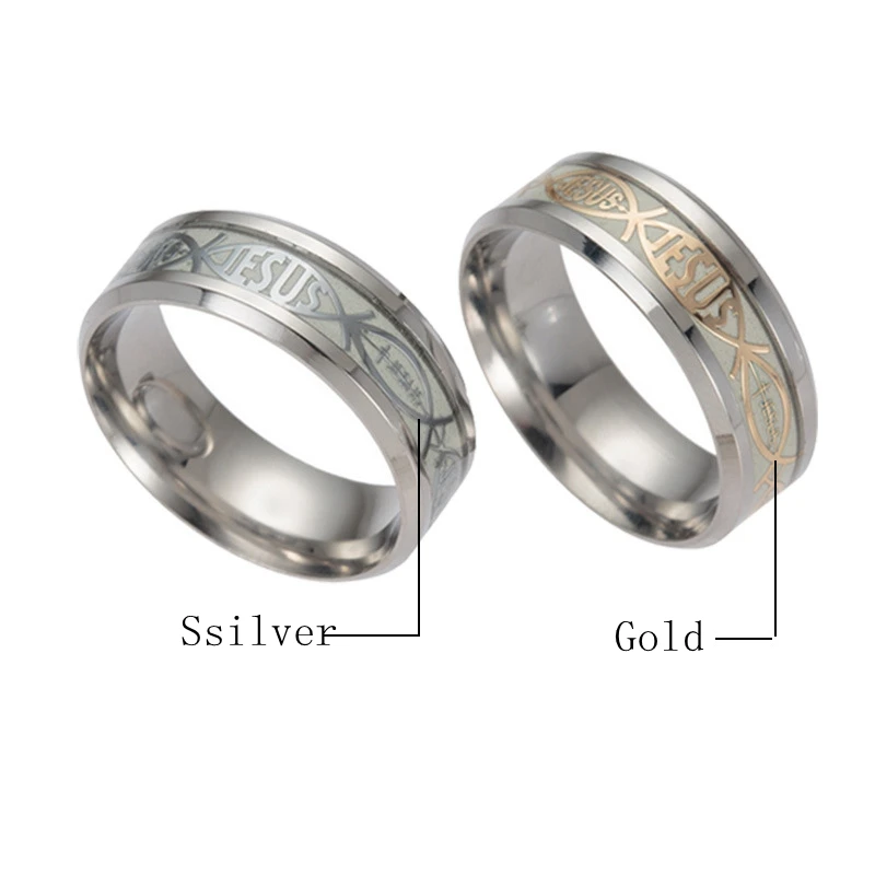 MadApe светящиеся кольца большого размера 8 мм женские флуоресцентные из