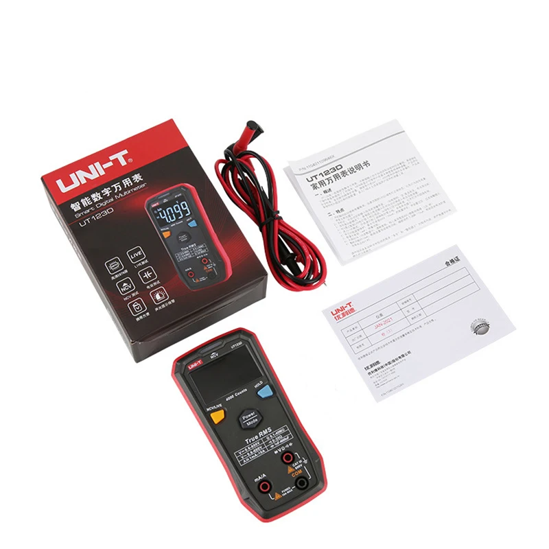 Intelligent Digital Multimeter The Updated Version Of UNI-T UT123D RMS AC/DC Current, Voltage, Resistance And Capacitance Tester