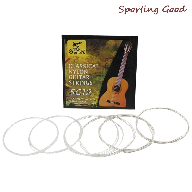 Серебряные струны для гитары 6 шт. набор струн классической SC12 черный нейлоновый