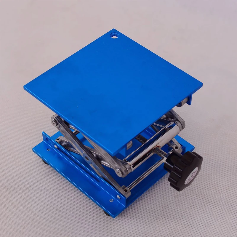 

NEW 120x120mm Alumina Router Lift Table Woodworking Engraving Lab Lifting Stand Rack Lift Platform Woodworking Benches