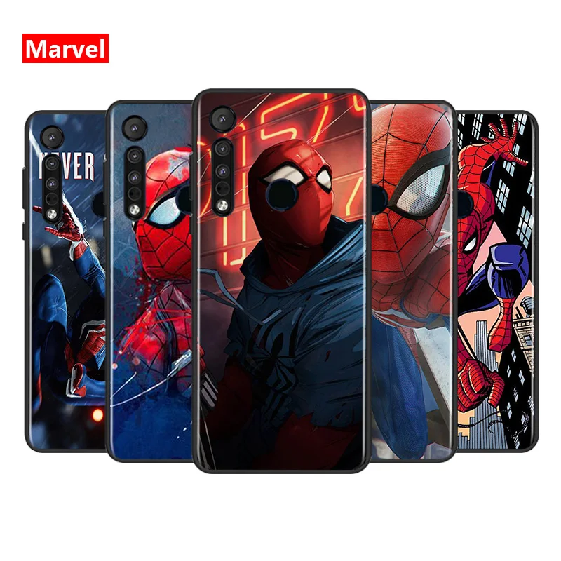 Супергерой Marvel Мстители Человек паук для Motorola G9 G8 G Power One Fusion Edge E6 Plus Play Lite ТПУ