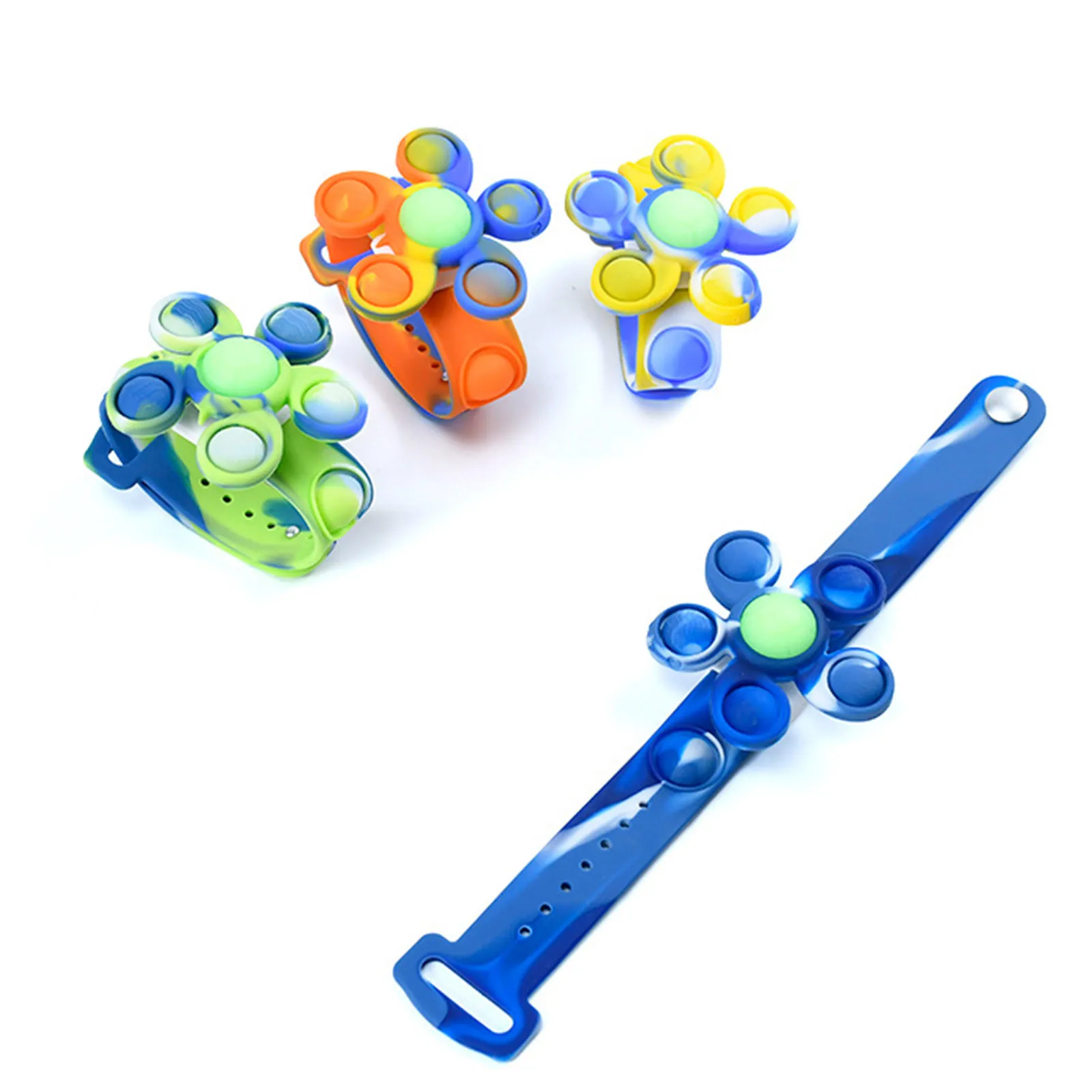 

Игрушки-антистресс расстегивающийся браслет артефакт декомпрессионный детский браслет-пазл роторный жемчуг простые Димпл