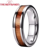 6mm tungsten rings wedding band couples anniversary gift fashion jewelry polished comfort fit