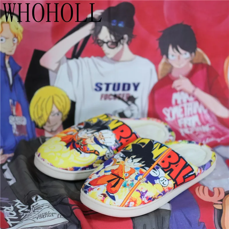 

Winter Home Slippers Luffy Man Women Slippers Japanese Cartoon Slipper Anime ONE PIECE Pantufa Zapatilla 47s