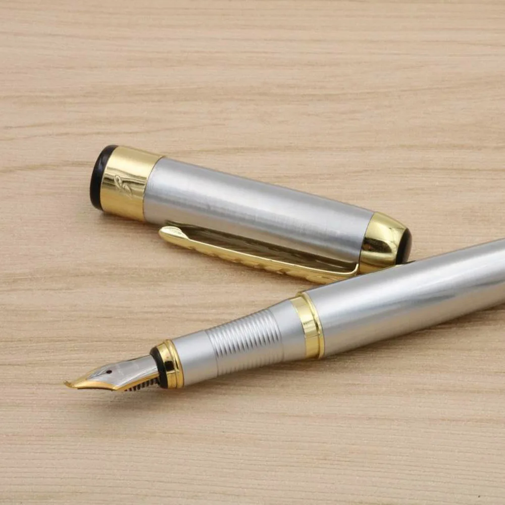 Роскошные фирменные Jinhao 250 нержавеющая каллиграфии фуде перьевая ручка
