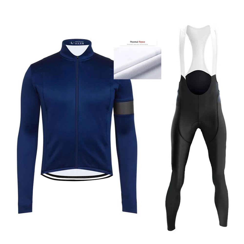 

Men's Thermal Fleece Winter Pro Team Cycling Bicycle Long Sleeves Pants Suits Warm Bike Clothes Mountian Jersey Sets Sportswear