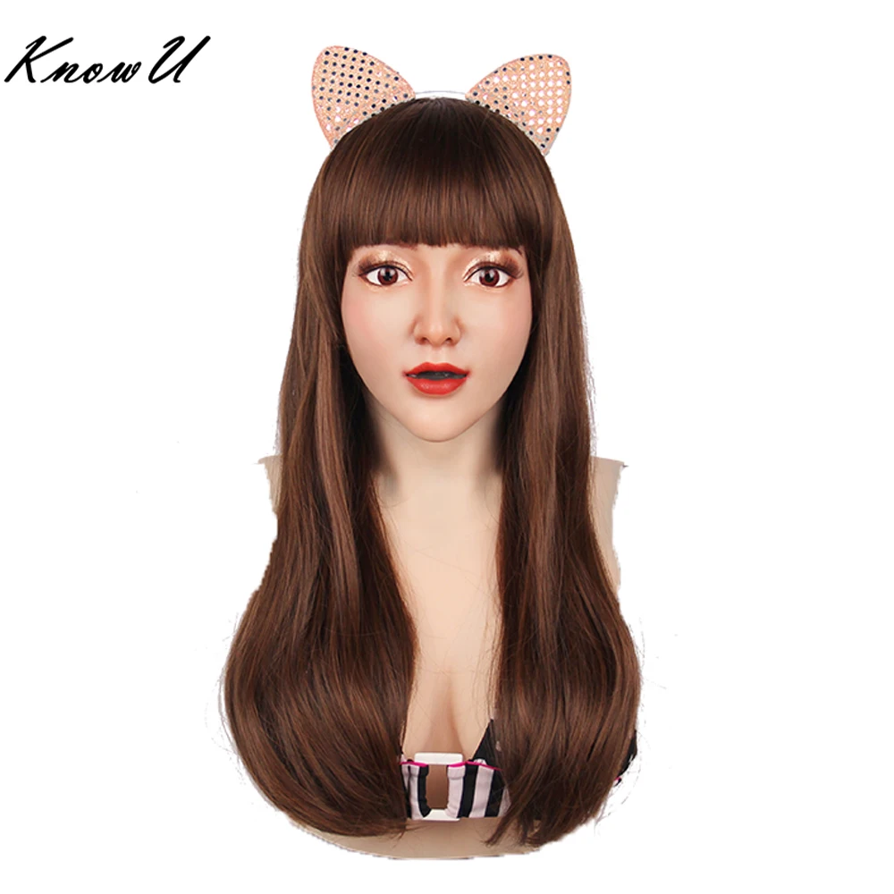 KnowU E силиконовые чашки Femalemask с слезф бюстгальтер Трансвестит транссексуал для